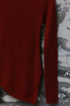 INTO THE EAST 24 Autumn and Winter Wool Blend Asymmetric Knit Top ITE-E1YGAW012RE20TP-HONG Red